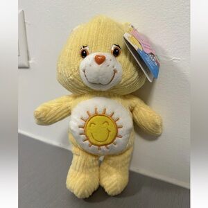 Care Bears Funshine Bear Plush 2004 10” Inch Sunshine Yellow Stuffed Toy NWT